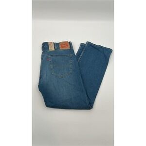 Levis 505 Regular Fit Stretch Straight Leg Mens Jeans Blue 38x30 NWT